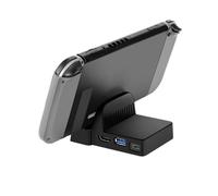 SHINEOFI Base Dock Mini Portatile per Switch Adattatore USB Type C con Uscita Video Compatibile con Alimentazione e Facile Trasportare
