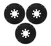 SHINEOFI Bobina di Filo in Plastica Nera Traforata Set da 3 Pezzi Avvolgicavo Leggero e Compatto per Cavi Elettrici e Corde Porta Prolunghe Portatile per Uso Domestico e in Viaggio