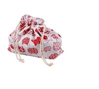 SHINEOFI Borsa Bento per Pranzo in Cotone e Lino Cordino, Design Giapponese a Doppio Strato, Borsa Spessa per Trasporto Cibo, Adatta a Ufficio e Scampagnata