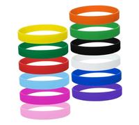 SHINEOFI Braccialetti in Silicone e Gomma 12 Pezzi per Feste Compleanno e Adulti, Colori Assortiti, Accessori per Eventi e Bomboniere