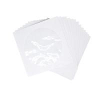 SHINEOFI Bustine CD Dvd in Carta Bianca 100 Pezzi Finestra Pp