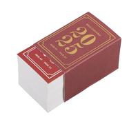 SHINEOFI Calendario da Tavolo in Miniatura Calendario a Strappo 2025 365 Calendario da Tavolo Giornaliero Flip Calendario in Piedi Memo Pad Calendario Tascabile per Ufficio Domestico Rosso