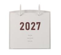 SHINEOFI Calendario da Tavolo Mensile 2026-2027 con Area Memo e Supporto | Formato Compatto da Scrivania, Pianificazione Chiara delle Date, per Ambiente Domestico e Lavorativo, Design Contemporaneo