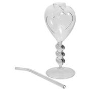 SHINEOFI Calici di Vetro a Forma di Cuore da 208ml, Design Leggero ed Elegante, Bicchieri per Cocktail per Trattare gli Ospiti in Casa