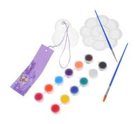 SHINEOFI Campanelli Vento Giapponesi in Vetro Trasparente da Dipingere Fatti Mano Pendenti Decorativi DIY per Casa Indoor e Outdoor Regalo Completo con Colori e Pennelli