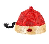 SHINEOFI Cappello Cinese da Imperatore per Adulti di Seta con Design Classico, Copricapo Decorativo per Feste e Spettacoli, Copricapo Tradizionale Dell’antica Moda Imperiale