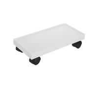 SHINEOFI Carrello Porta Piante con Ruote, Contenitore Rettangolare con Coperchio, Base con rotelle per Flower Pot e Articoli Domestici, in ABS e PP, per organizzazione in casa