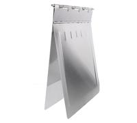 SHINEOFI Cartella Porta Documenti in Acciaio Inossidabile Argento, Raccoglitore Porta Documenti Elegante e Minimalista per Uso Ospedaliero e Postazione Infermieristica