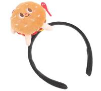 SHINEOFI Cerchietto Resistente per Ragazze e Donne Chioma Hamburger Cartoon Accessorio Cosplay per Feste e Foto e Adatto a Tutti i Tipi di Chioma