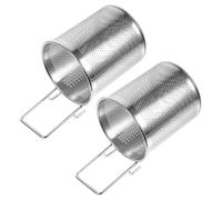 SHINEOFI Cestello Divisorio per Pasta in Acciaio Inox, Colapasta per Pentola con Manico, 2 Pezzi, per Bollitura e Frittura, Lavabile in Lavastoviglie