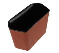 SHINEOFI Cestino Multifunzionale per Auto Clip da Tasca per Sedile, Piccolo Bidone della Spazzatura in Pu Arancione, Organizer Rimovibile per Interni Auto, Suv e Camion, Resistente