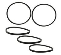 SHINEOFI Cinghia di Trasmissione Ricambio Lavatrice per Gomma Nera, 5 Pezzi, Elastica e Resistente All'usura per Lavatrici