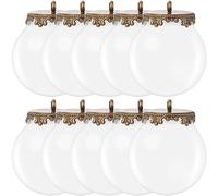 SHINEOFI Ciondoli Sfera in Vetro 25mm Aperti, 10 Set per Gioielli DIY