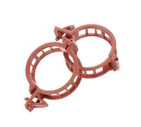 SHINEOFI Clip di Supporto per Piante e Pomodori in Plastica Marrone 32mm, Morsetti da Giardinaggio per Rinforzare Gambi e Rami, 100 Pezzi per Orto e Alberi da Frutto