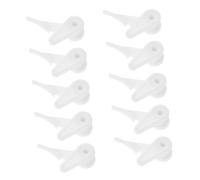 SHINEOFI Clip Fisse in Plastica per Plafoniera da Soffitto, Supporto per Staffe di Montaggio Leggere per Lampade Led, Set da 10 Pezzi Bianco per Installazione Apparecchi Illuminazione