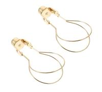 SHINEOFI Clip per Lampadina e Portalampada in Ferro Antiruggine, Accessori per Paralume Fai da Te, Morsetto Adattatore per Paralume, Set 2 Pezzi per Illuminazione Interna