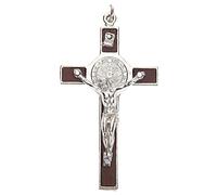 SHINEOFI Collana Con Ciondolo Crocifisso Da Uomo Catena Alla Moda Croce Per Uomo Donna Ragazzo Adolescente