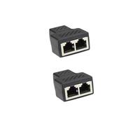 SHINEOFI Connettore Adattatore 2 Pezzi Splitter per per Computer e Router Connettore per Facile