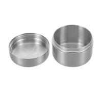 SHINEOFI Contenitore per Pillole Rotondo in Acciaio Inox, Portatile