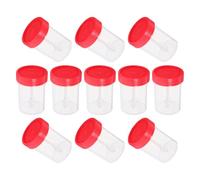 SHINEOFI Contenitori per Campioni Medici 40Ml con Coperchio a Spirale 50 Pezzi Contenitori per Feci Plastica Atossica per Analisi di Laboratorio e Raccolta Campioni Colore Casuale