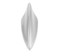 SHINEOFI Copertura Antenna Pinna Squalo per Auto in Abs Argento con Installazione Facile e Compatibilità, Accessorio Decorativo per Tetto Auto Moderno e Versatile