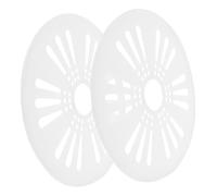 SHINEOFI Copertura di Sicurezza per Macchina Lavaggio e Asciugatrice in ABS Bianco, Design Multifunzionale, Diametro 24 CM, Confezione da 2 Pezzi per Accessori Centrifuga
