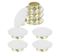 SHINEOFI Copertura per Testa Sprinkler Nascosta in Metallo 8 Pezzi Piastra di Copertura Piatta per Sprinkler Antincendio Protezione per Soffitto Adatta a Spazi Commerciali e