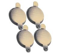 SHINEOFI Copertura per Visore Porta in Rame Oro 4 Pezzi, Sostituzione Stabile e Resistente, Design Elegante per Proteggere la Privacy della Porta D'ingresso