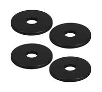 SHINEOFI Copertura Tubo Termosifone Nera 4 Pezzi, Collare Diviso 17mm per Tubi Idraulici, Plastico Resistente All’invecchiamento, Facile Installazione per Cucine e Interni