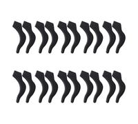 SHINEOFI Copri Occhiali in Silicone Antiscivolo Nero per Occhiali da Sole | Set per Astine e Ganci Auricolari, Flessibile e Confortevole, per Stile di Vita Dinamico e Attività All'aperto