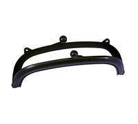 SHINEOFI Cornice della Borsa Color Caramella Catena Borsa per Tazze Ciondolo Marsupio Buste Gancio Portafogli Borse Inter Accessori sacche Candy Purse Telaio della Frizione Serratura Black