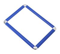 SHINEOFI Cornice Pubblicitaria da Parete A4 in Lega di Alluminio | Apertura Rapida, Angoli Arrotondati, Bordo Ultrasottile, Blu Moderno, per Ascensori e Uffici