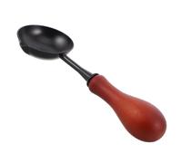 SHINEOFI Cucchiaio per Sciogliere Ceralacca con Manico Ergonomico Legno Superficie Antiaderente per Sigilli Uniformi e Pulizia Facile per Decorazioni Artigianali e Sigillature di Buste