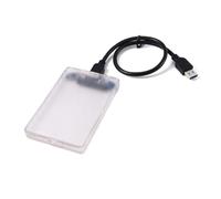SHINEOFI Custodia Hard Disk Esterna Trasparente USB con Protocollo Uasp Compatibile SSD Involucro Resistente in Plastica Abs per e