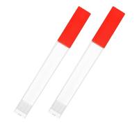 SHINEOFI Custodia Protettiva per Termometro in Plastica Rossa 2 Pezzi Tubo Porta Termometro per Adulti Contenitore Sicuro e Strumenti ad Ago per Uso Domestico e Clinico