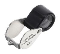 SHINEOFI D Ingrandimento Pieghevole per Gioielli Monete e Francobolli Realizzata in Acciaio Inossidabile Resistente agli Urti