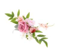 SHINEOFI Decorazioni per Torte Fiori Rosa Realistici in Pu e Tessuto, Facile Applicazione e Uso Versatile per Occasioni Speciali e Addio al Nubilato