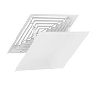 SHINEOFI Deflettore per Condizionatore D’aria Quadrato Bianco 45x45 Cm, Deviatore di Vento da Soffitto Facile da Installare, Guida Aria per Uffici e Abitazioni Residenziali