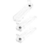 SHINEOFI Espositore Portasigarette in Plastica Spingitore Automatico 3 Pezzi 28Cm per Negozi al Dettaglio Vassoio Organizzatore Compatto per Pacchetti di Sigarette Colore Colore Casuale