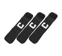 SHINEOFI Fascia da Capitano per Calcio in Fascia Elastica Nera Leggera e Portatile Adatta a Squadre di Calcio, per Partite di Rugby e Hockey su Ghiaccio