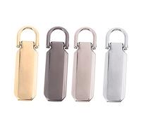 SHINEOFI Ferma Cerniera Metallo Staccabile 4 Pezzi per Riparazione Borse Fai da Te e Sartoria, Accessori Cucito per Valigie, Giacche e Zaini, Strumento Resistente Sostituzione Cerniera