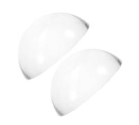 SHINEOFI Fermacarte in Vetro a Semisfera 60mm, Set 2 Pezzi Multifunzione Per Calligrafia Cinese e Cucito, Peso Stabile Per Tessuti, Trasparente Per Esercizi Di Pittura e Quilting