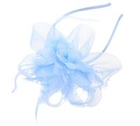 SHINEOFI Fermaglio per Chioma Fascinator Piume e Rete, Comodo e Traspirante, Forma Cappellino Vintage Elegante per Matrimoni e Varie Occasioni