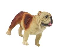 SHINEOFI Figura di Cane Simulato in Plastica Decorazione da Tavolo per Casa e Giardino Figurina Cartoon Cane in Piedi Piccola Realizzata a Mano per Piante Grasse e Paesaggi in Miniatura