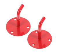 SHINEOFI Fire Extinguisher Stand, 2Pezzi, Ferro, Rosso, Supporto da Parete per Estintore 2-9 kg, Robusta Struttura, per Centri Commerciali