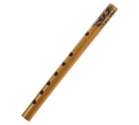 SHINEOFI Flauto Strumento Musicale Verticale a 6 Fori Leggero e Portatile di Bambù per Studenti Principianti per Esercitazioni e Attività Ricreative