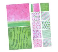 SHINEOFI Fogli Documento di Base del Manuale Dell'anguria Kit per La Creazione di Diari Carta di Sfondo Dell'album Abbellimenti di Scrapbooking Doppia Carta Offset