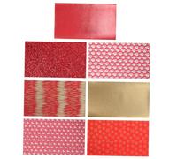 SHINEOFI Foglio da 7 Pezzi Pelle Natalizia Kit Lavoretti Natalizi Tessuto Piccolo Scarti Impostore Festa di Decorazioni Natalizie Decorazione Natalizia per Materiale Pelle Artificiale