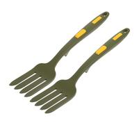 SHINEOFI Forchette da Cucina 2 in Silicone Resistenti al Calore Utensili Multifunzione per Spaghetti e Pasta Verde per Domestico