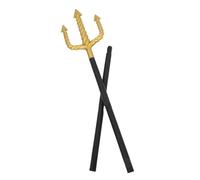 SHINEOFI Forcone da Diavolo Nero in Plastica Stile Antico per Halloween, Accessorio per Costume Design Realistico e Facile da Pulire, per Feste e Spettacoli